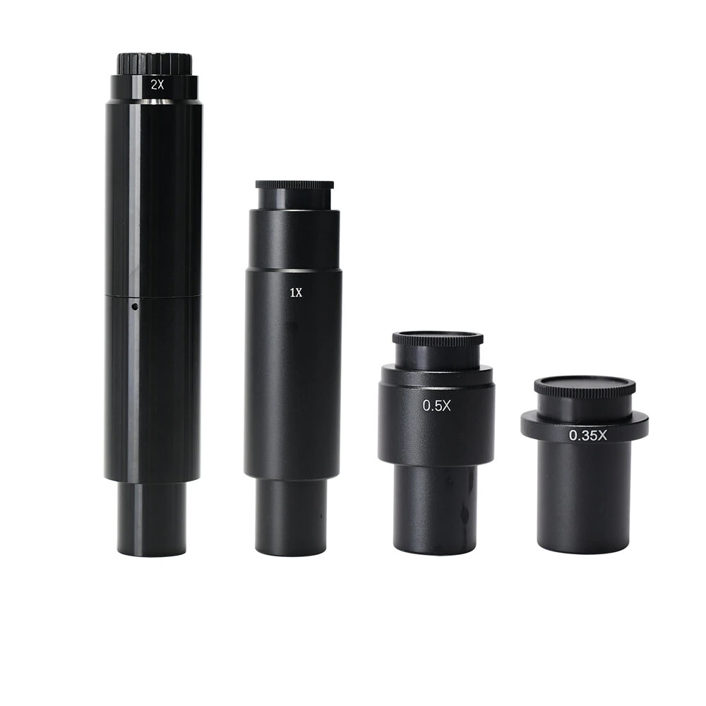 HAYEAR C Mount Lens Adapter - 0.35X 0.5X 1X 2X Zoom for Microscope & 28mm Camera