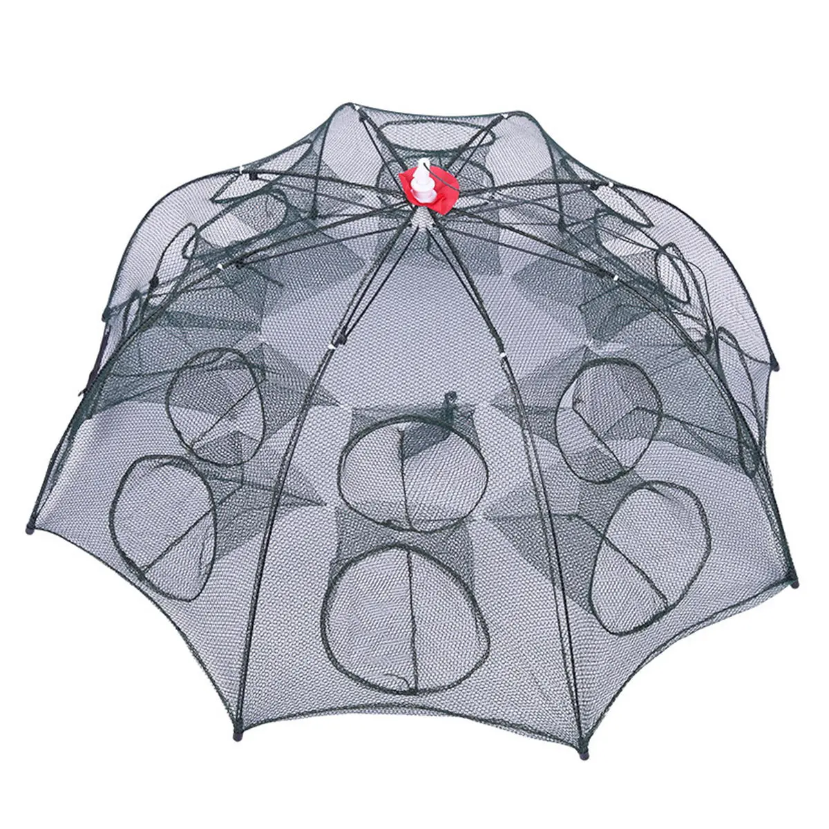 Foldable Fishing Bait Trap - Cast Net Cage for Minnow Crawdad Shrimp | Tube Design