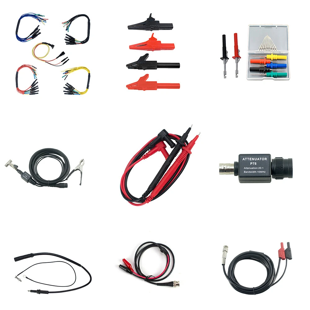 OWON Automotive Oscilloscope Kit | 20:1 Attenuator, BNC Probes, Test Leads & Ignition COP