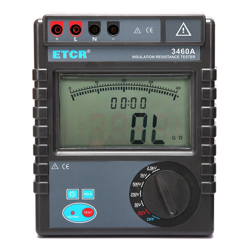 ETCR3460A Insulation Resistance Tester | 2500V Digital Megohmmeter 0.1MΩ-200GΩ