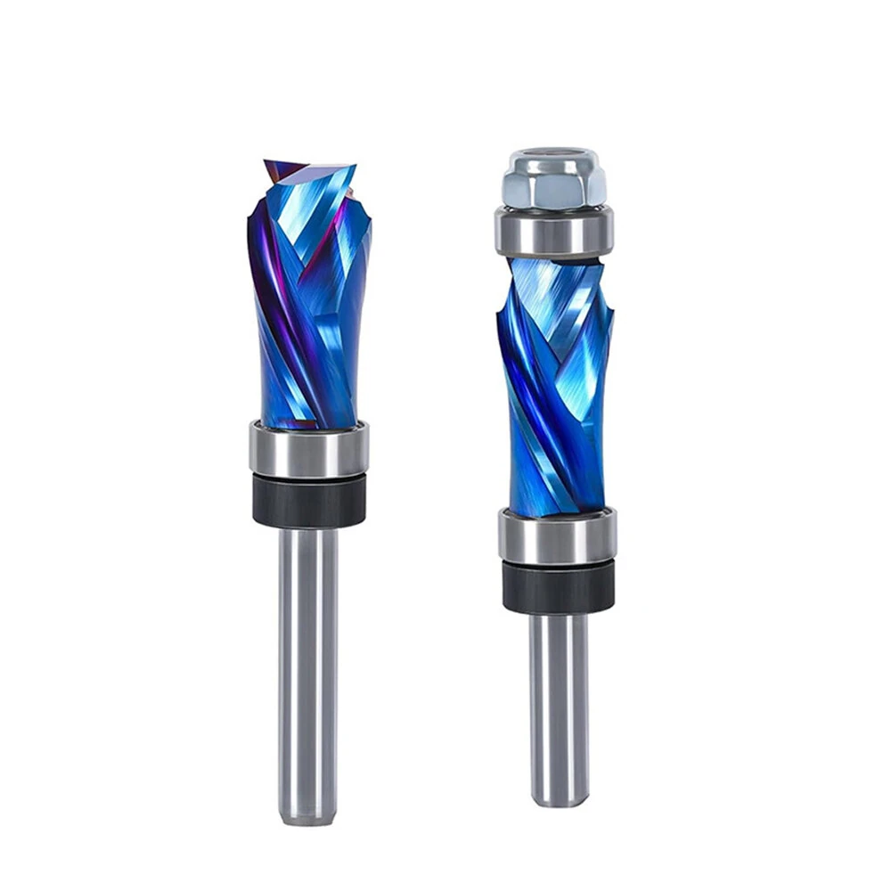 Whiteside Router Bits 1/4 Inch Shank Compression Flush Trim Bit | 1/2 Cutting Diameter | Top & Bottom Bearing