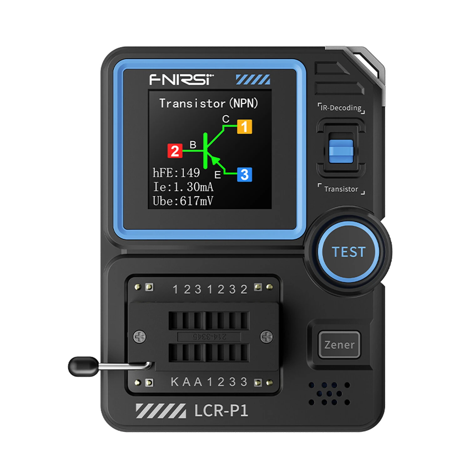 FNIRSI LCR-P1 Transistor Tester | 1.44 Color Screen | USB-C & Anti-Burn