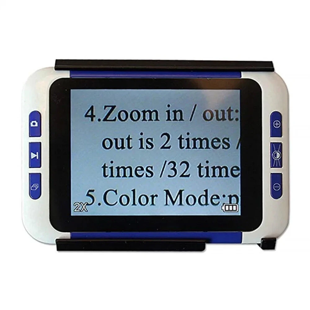 2-32X Digital Magnifier | 3.5 LCD Portable Reading Aid - Rechargeable & TV-OUT