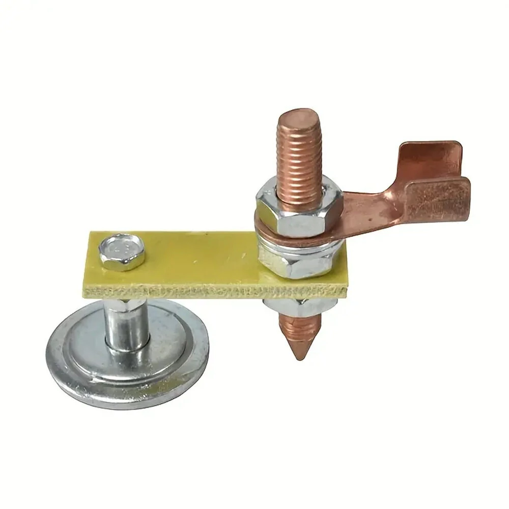 Copper Magnetic Welding Support - 35mm Disc | Single or Double Head for Ground Clamp