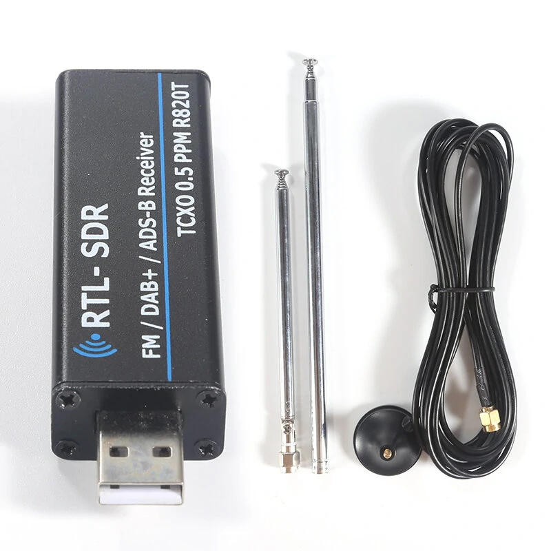 RTL-SDR USB Receiver Tuner with RTL2832U+R820T2 Chipset | 100KHz-1766MHz