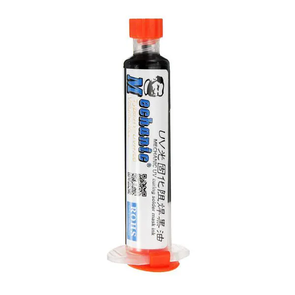 Mechanic Black UV Solder Mask 10cc | PCB & BGA Circuit Board Protect - Flux Paste