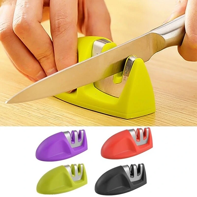MYVIT 2-Stage Diamond & Ceramic Knife Sharpener - Kitchen Whetstone Tool