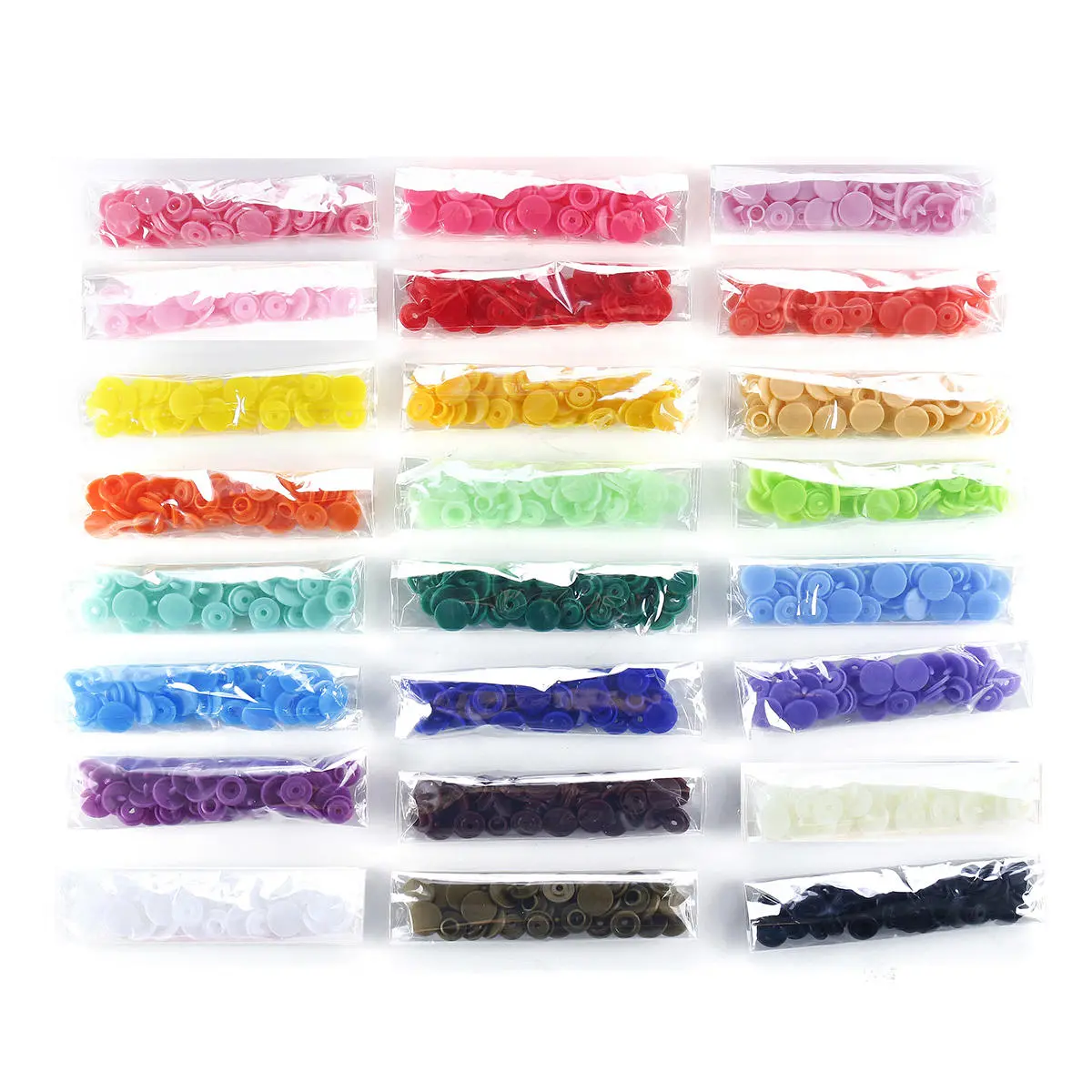 Snap Fasteners Kit - 240 Sets 24 Color DIY Clothes Press Studs & Tool Kit