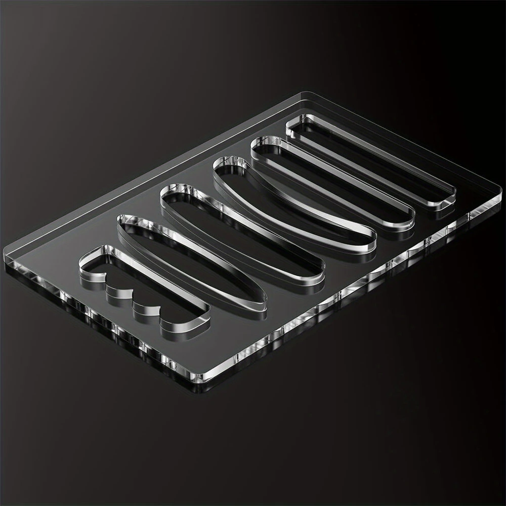 6-in-1 Acrylic Router Template Guide - 6 Styles, Clear Precision Tool for Woodworking