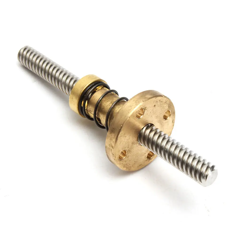 Machifit T8 100mm Lead Screw | 8mm Pitch with Anti-Backlash Nut - CNC Parts