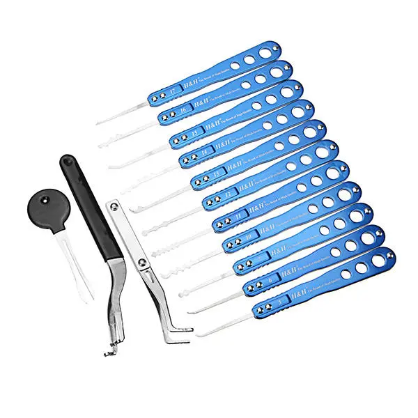 Honest 8Pcs Lock Pick Set - Quick Opening Safety Box Tools with 2 Gears