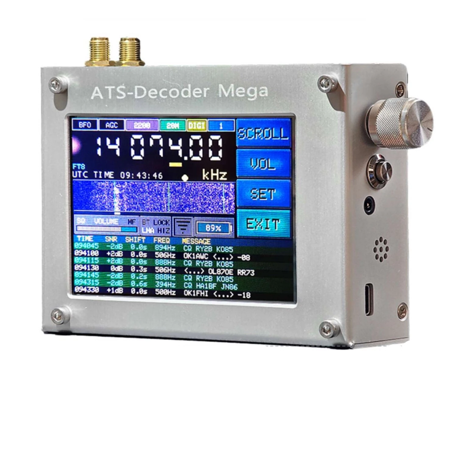 AMNVOLT ATS Decoder Si4732 Full Band Radio Receiver - FM AM LW MW SW SSB DSP