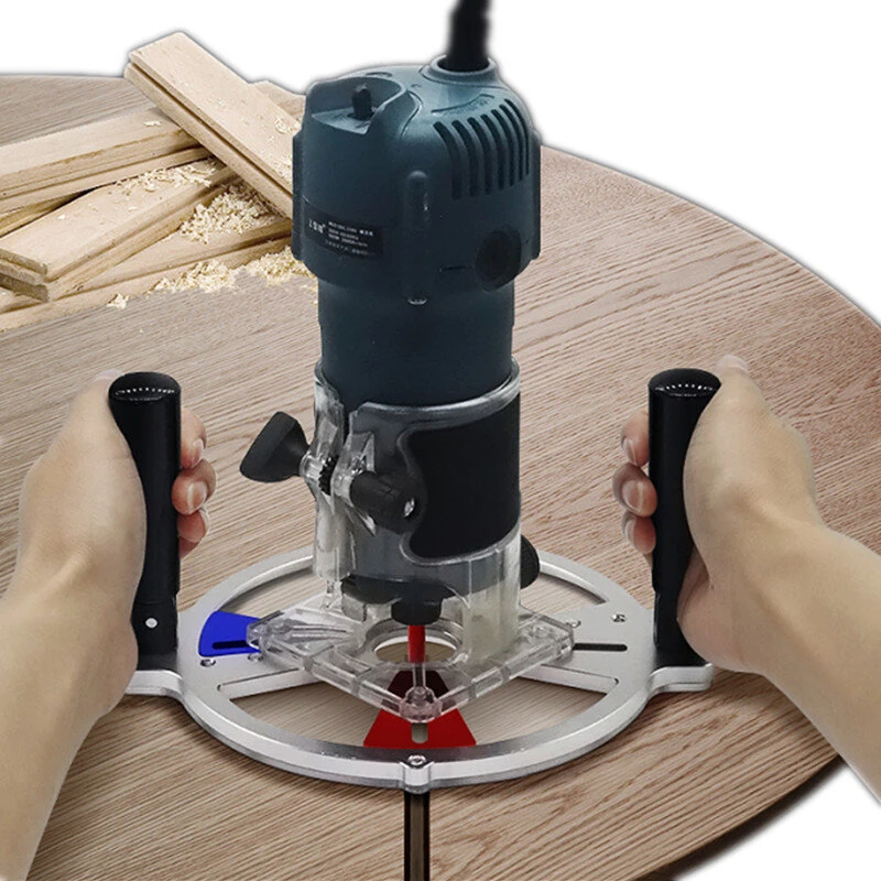 ENJOYWOOD Router Trimming Guide Bracket - Milling, Grooving & Chamfering Tool