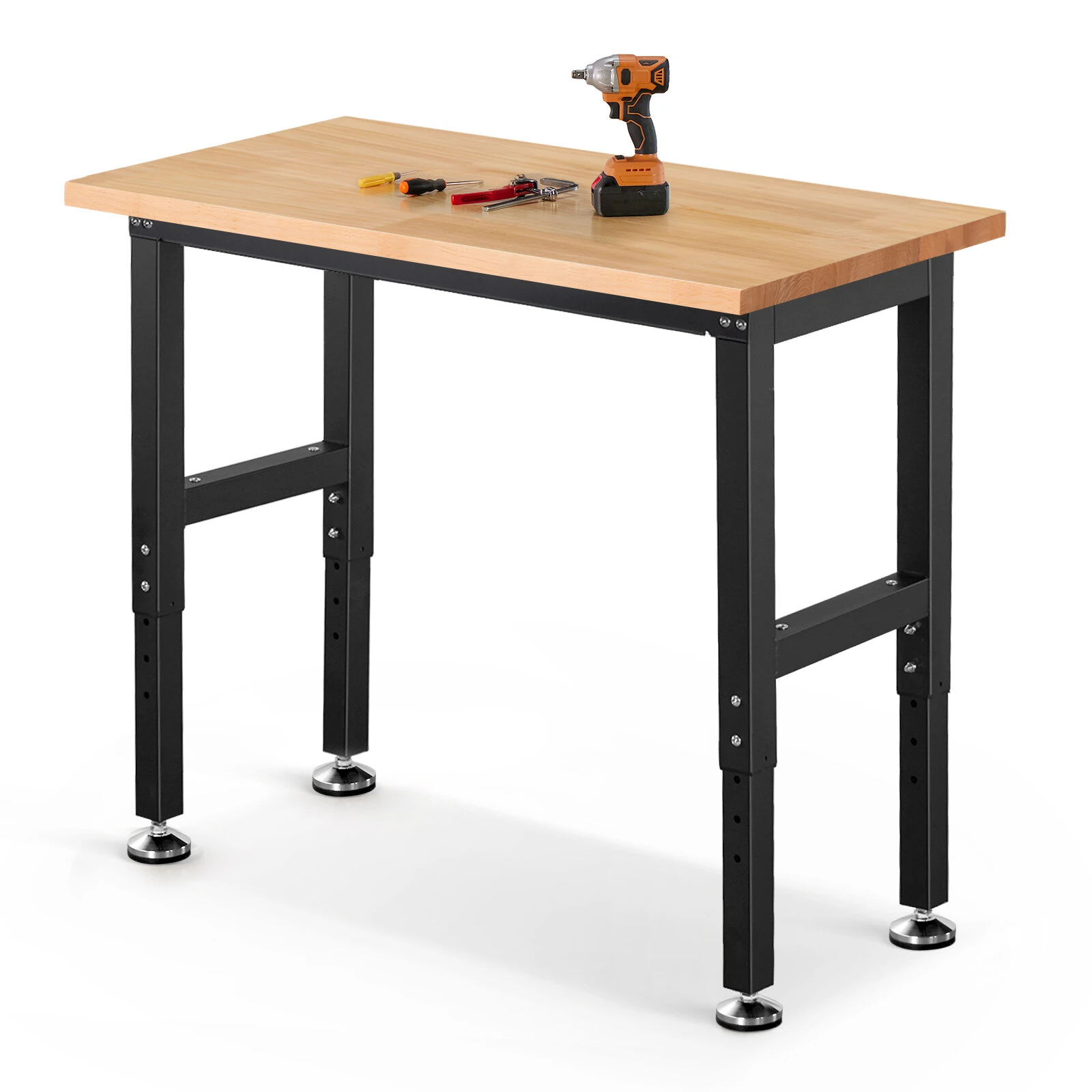 ENJOYWOOD 41 inch Workbench - 1500 LBS Capacity Rubber Wood Top | Router Table