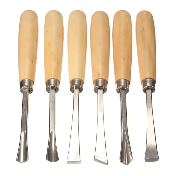 6-Piece Graver Set - Wood Carving Chisel for Woodworking - Premium Tool Set