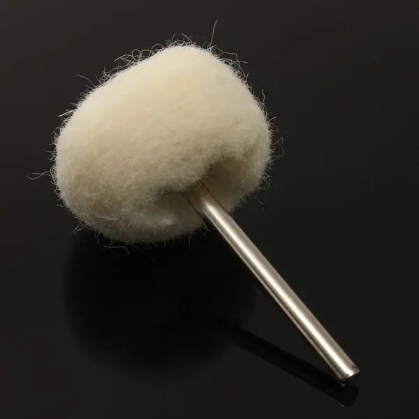 Top Brand 3mm Wool Polishing Ball, Buffing Wheel for Jade Jewelry, 1pc Shank