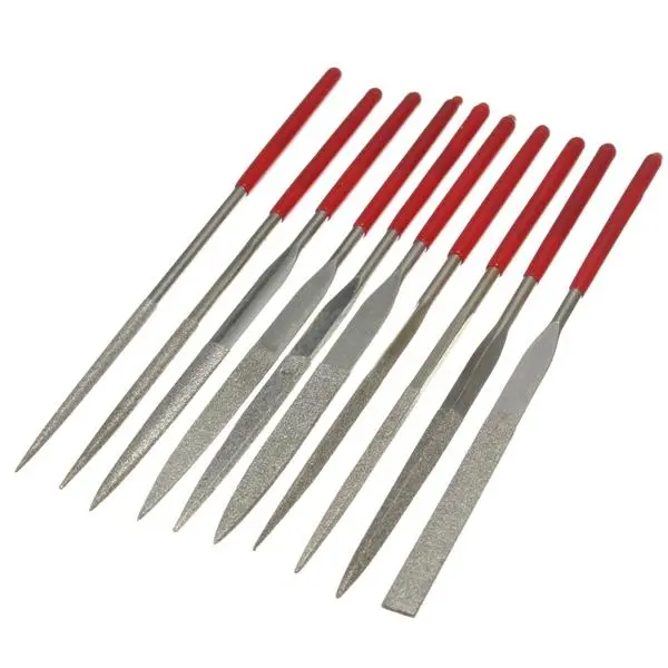Raitool HT05 Ceramic Emery Rasp - 10pcs Diamond Needle Files for Grinding & Cutting