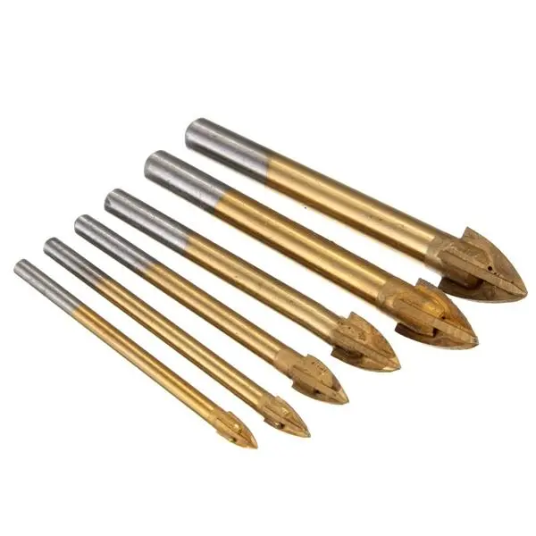 4-12mm Alloy Cross Tip Drill Bit | Glass Tile Ceramic Triangle Hole Saw