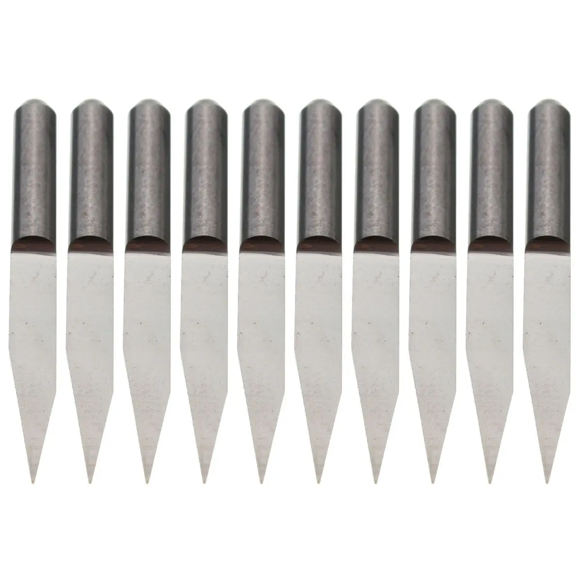 Carbide PCB Engraving Bits - 10pcs 0.2mm Tip 20 Degree 3.175mm End Mill