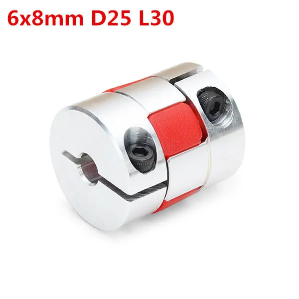 Aluminum Flexible Spider Shaft Coupling | 6x8mm to 25x30mm | CNC Stepper Motor
