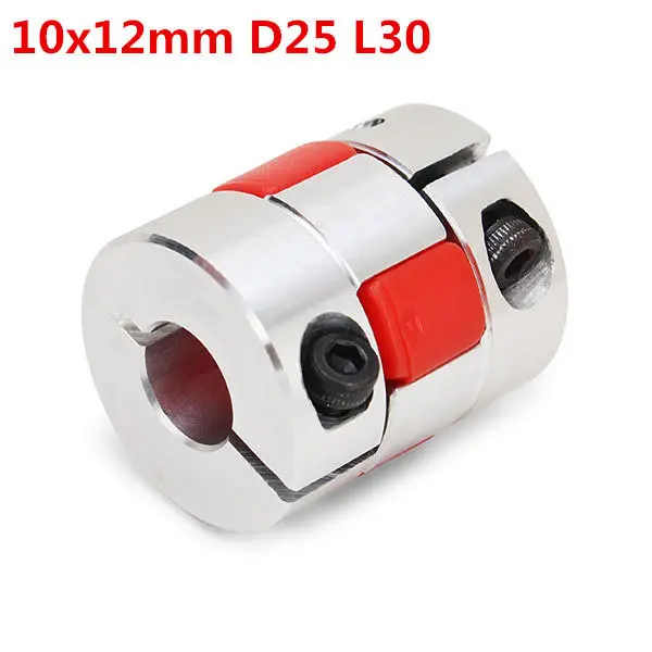 Aluminum Flexible Spider Shaft Coupling | 10x12mm to 25x30mm | CNC Motor Coupler
