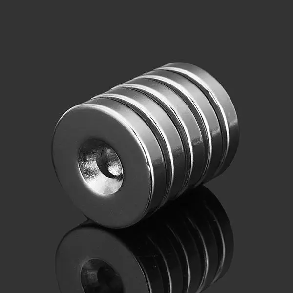 5pcs N35 Strong Neodymium Disc Magnets - 25mm x 5mm with 6mm Hole