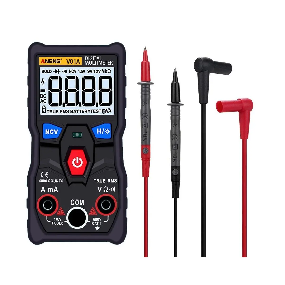 ANENG V01A True RMS Multimeter - Autoranging, NCV, Backlight & Flashlight