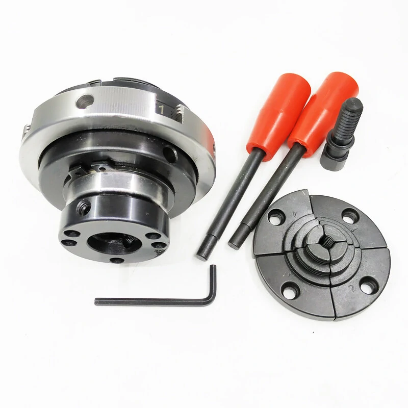 4 Jaw Wood Lathe Chuck - 4 Inch Manual Chuck for Wood Turning | M33x3.5 & 1-8TPI