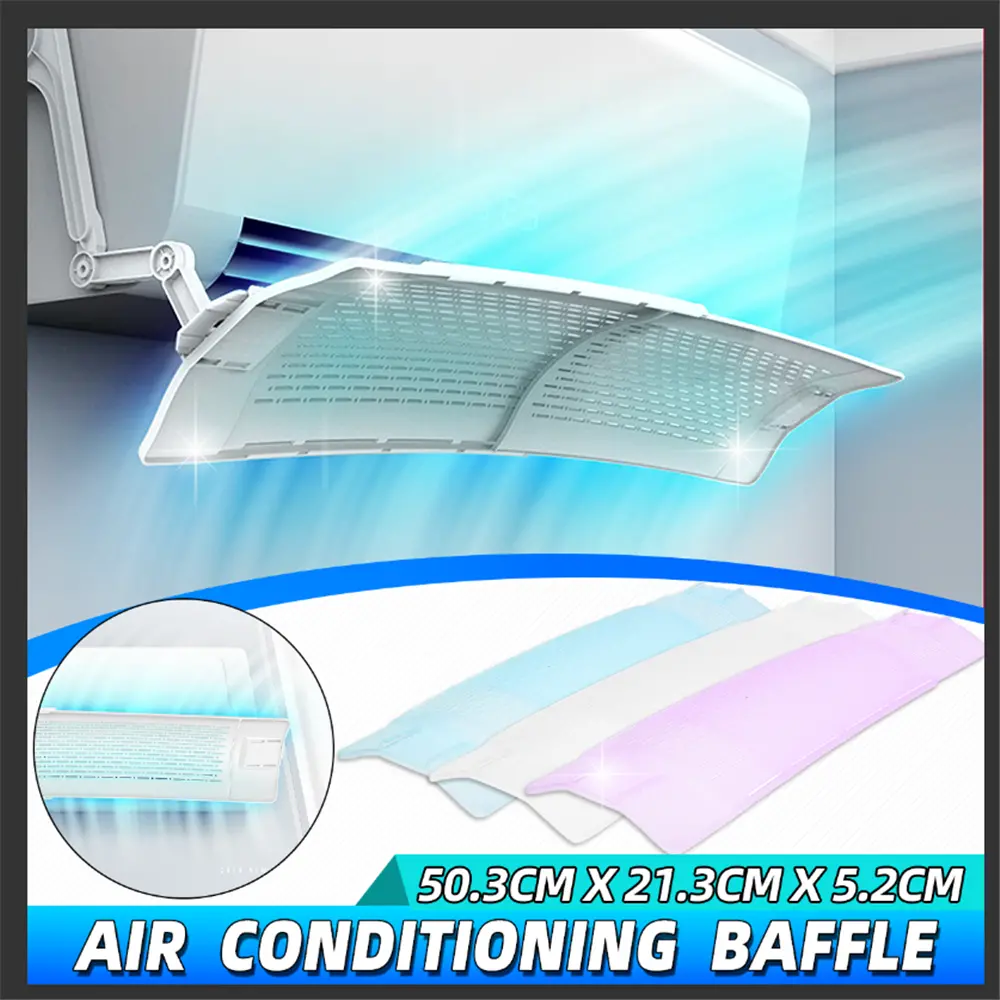 Adjustable Air Conditioner Deflector - Foldable AC Baffle Wind Shield