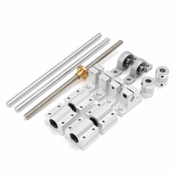 Machifit 200mm Optical Axis Guide Bearing Set | 15pcs Aluminum Rail Shaft Support | CNC Parts