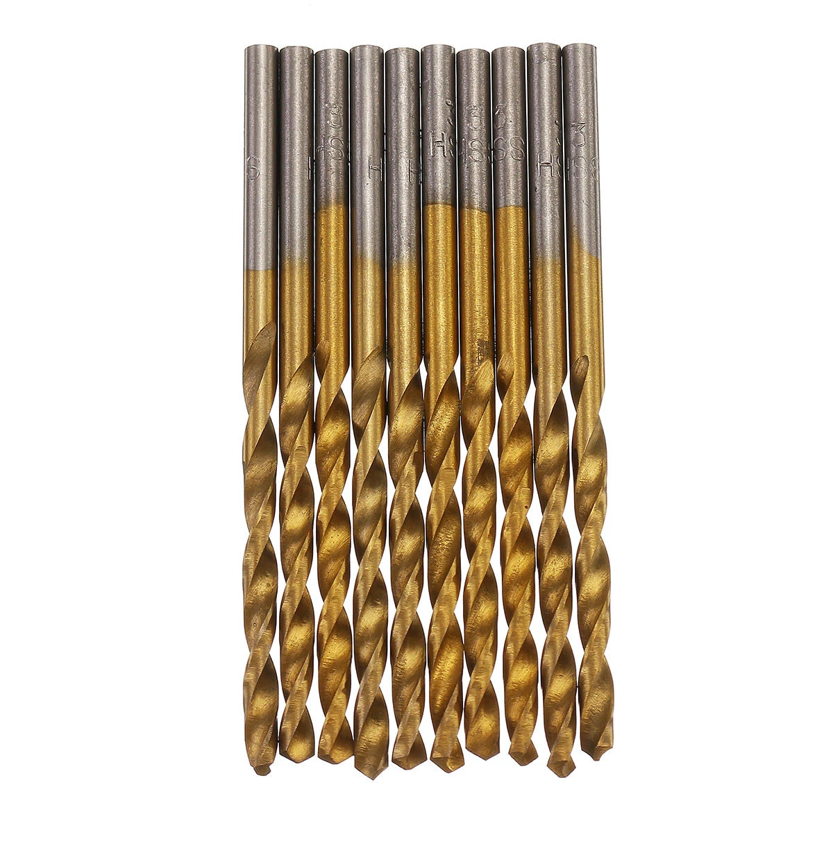 Titanium Coated HSS Drill Bit Set - 50pcs 1-3mm for Woodworking | High Speed Steel