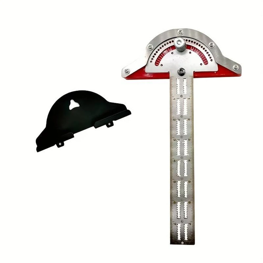 Woodworking Edge Ruler Protractor Angle Detector | Vernier Caliper Measuring Tool | 10/15/20 Inch