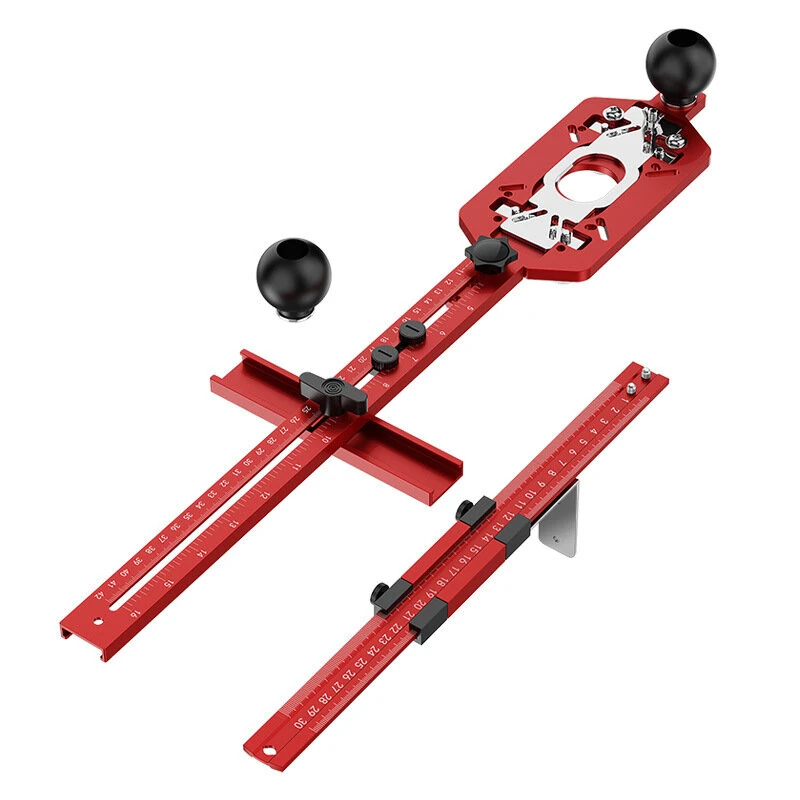 Bosch Router Plate - Aluminum Alloy 2-in-1 Slotting, 60-300mm Milling Diameter | Adjustable Straight Edge