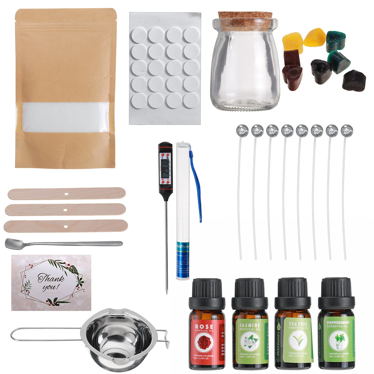 DIY Candle Making Kit - Aromatherapy Jelly Candle Set for Christmas & Gifts