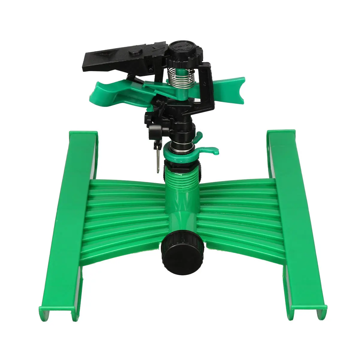 H Base Auto Rotating Lawn Sprinkler - Plastic Garden Watering Tool | Drill Attachment