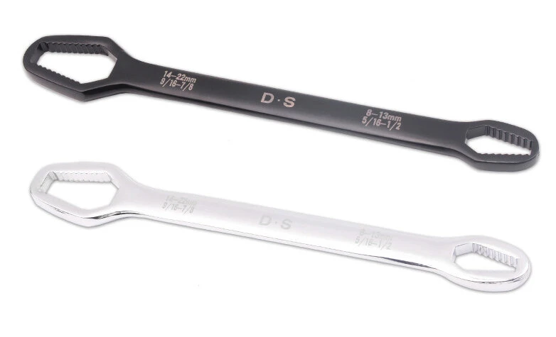 Universal Ratchet Wrench Set - 8-22mm Double Head Spanner | Portable Hex Key Hand Tool