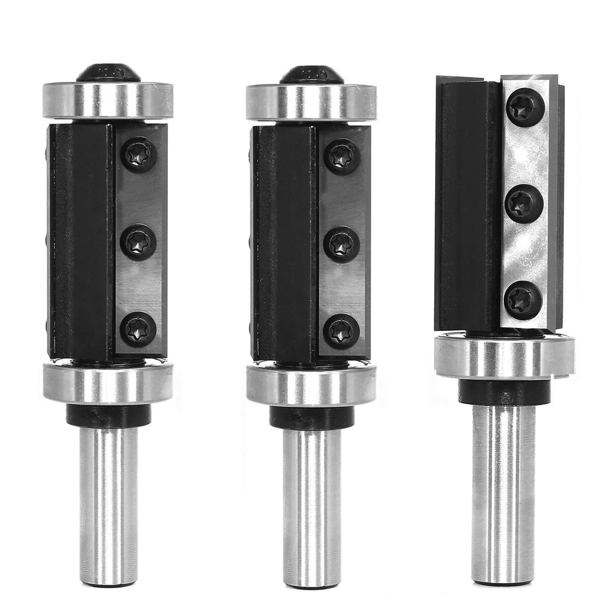 Whiteside Router Bits 1/2 Shank Flush Trim Bit | 3 Flute Carbide | Top & Bottom Bearing