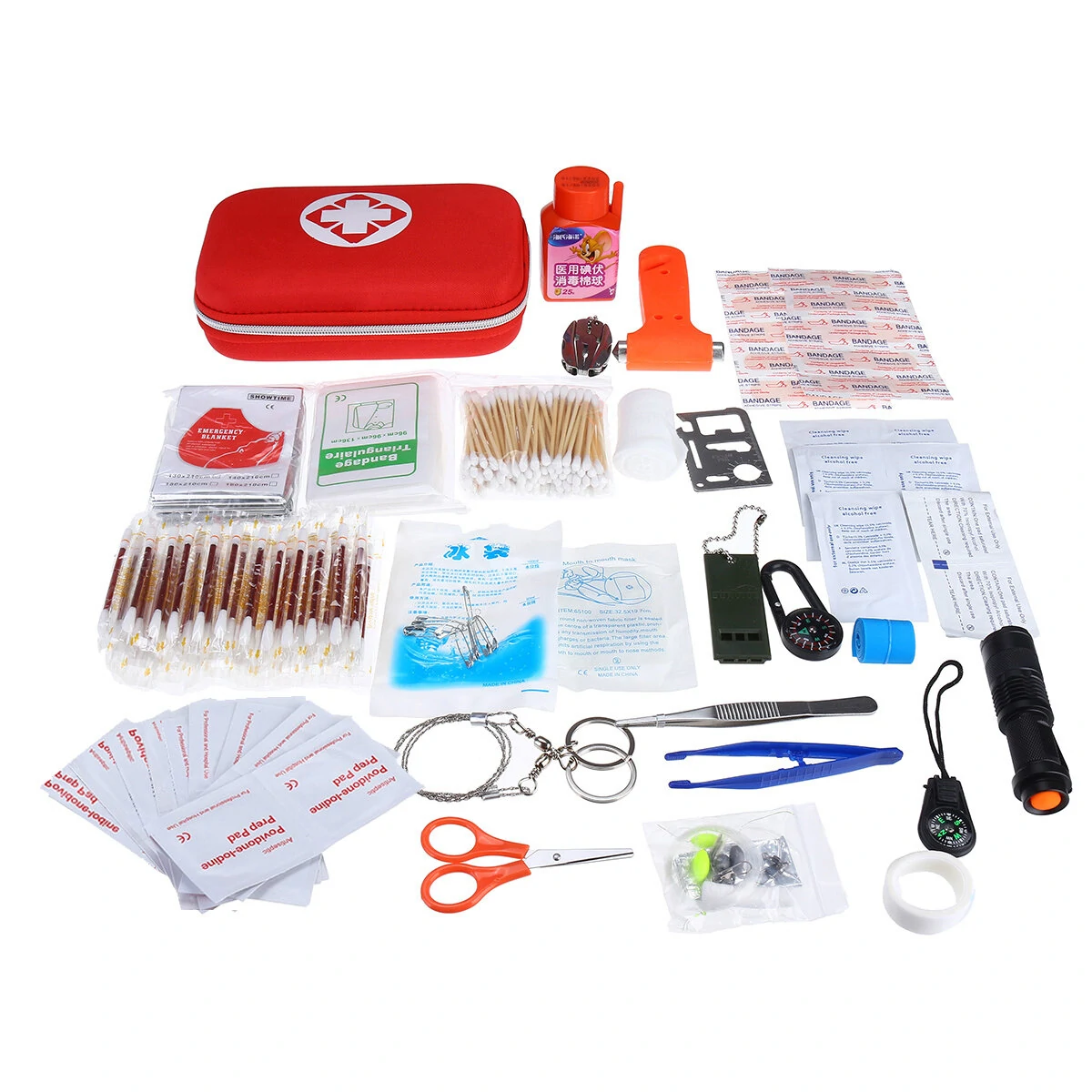 First Aid Kit 250Pcs - Emergency Survival Gear for Travel Camping & Home
