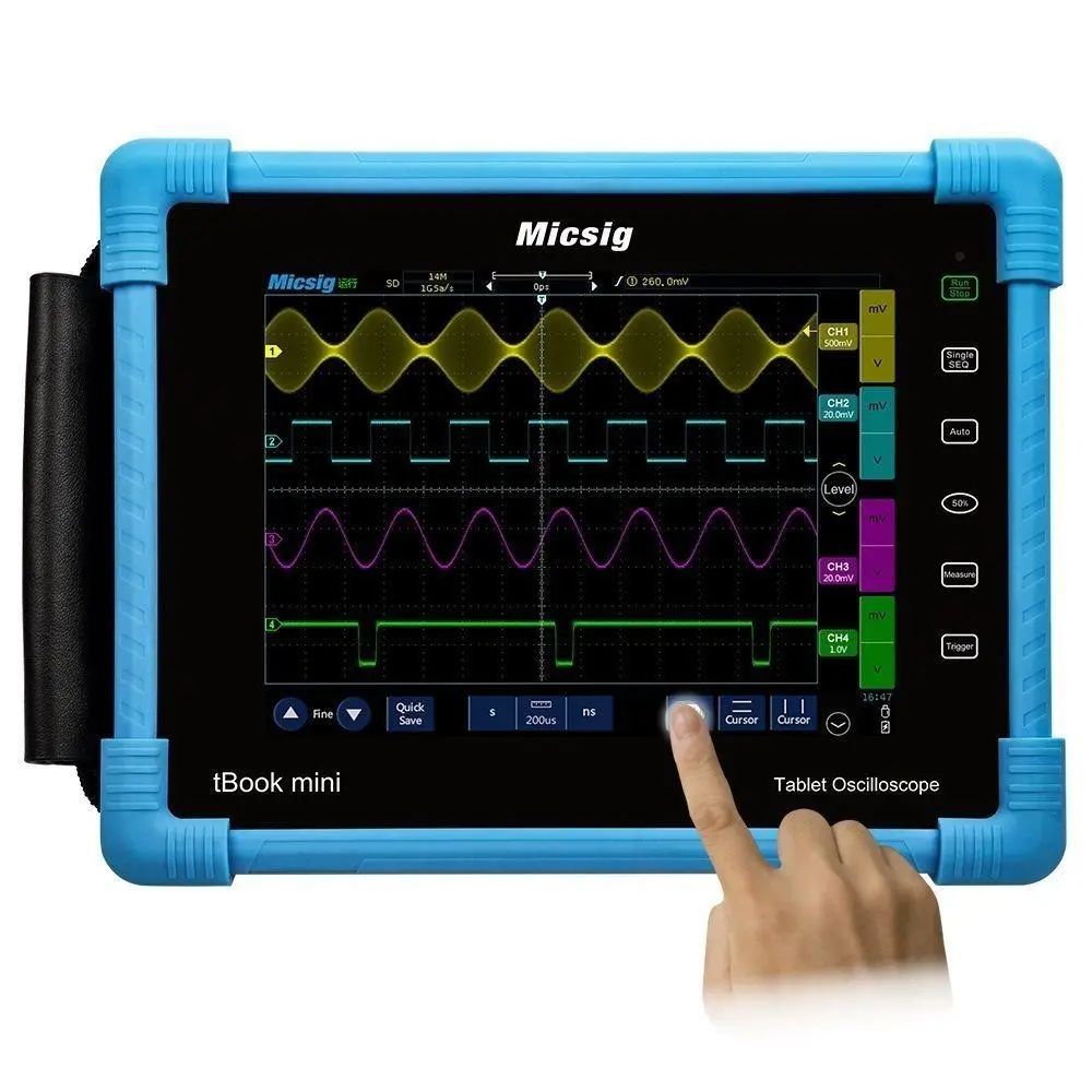Micsig TO1104 100MHz Digital Oscilloscope | 4CH 8in Touch Screen | 1GSa/s 28Mpts