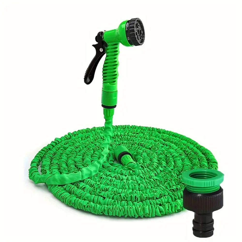 Flexible Expandable Garden Hose - 7 Function Nozzle | Lightweight Retractable 25FT-200FT