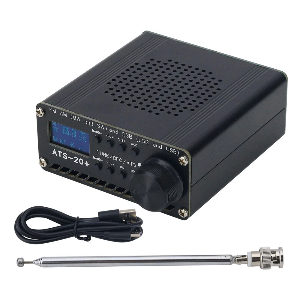 ATS 20+ Si4732 Portable World Band Digital Radio Receiver - High Sensitivity for Outdoor Camping & Home