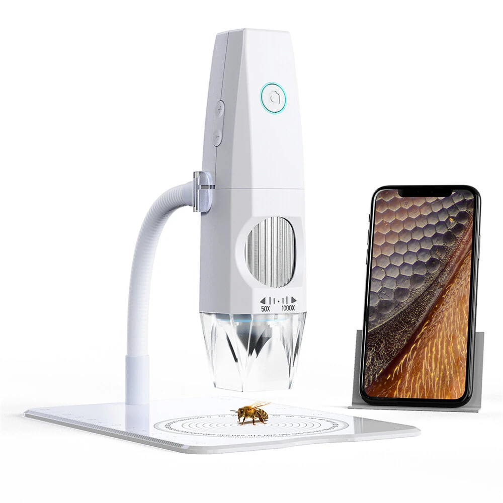 XG-101 Wireless Digital Microscope - 2MP 1000X Magnification | 1080P WiFi | Portable for Skin & Hair Inspection