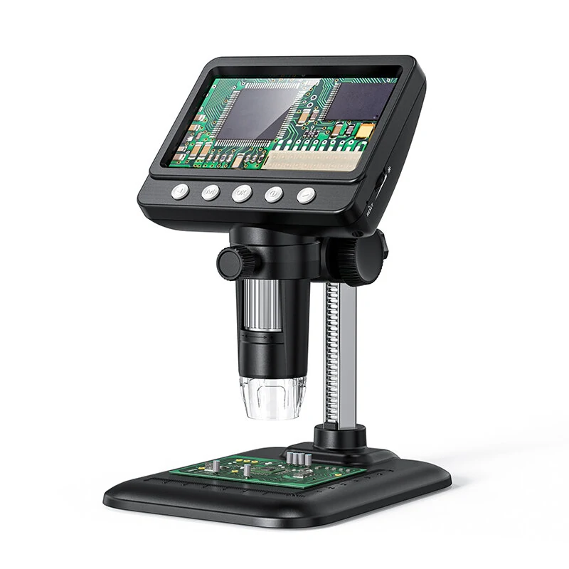 Digital Microscope with 4.3 Screen | 50-1000X Magnification & 2MP | 2000mAh Battery