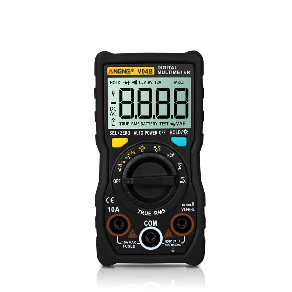 ANENG V04B True RMS Multimeter | 4000 Counts, NCV, Capacitance & Temp
