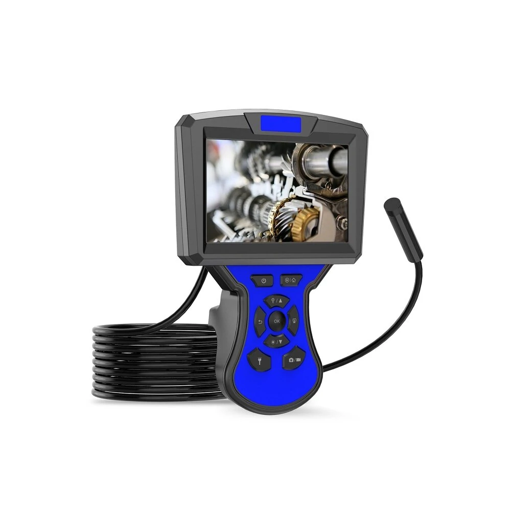 5 Inch Industrial Endoscope with 1080P Screen | IP67 Waterproof Camera for Car AC Duct Inspection
