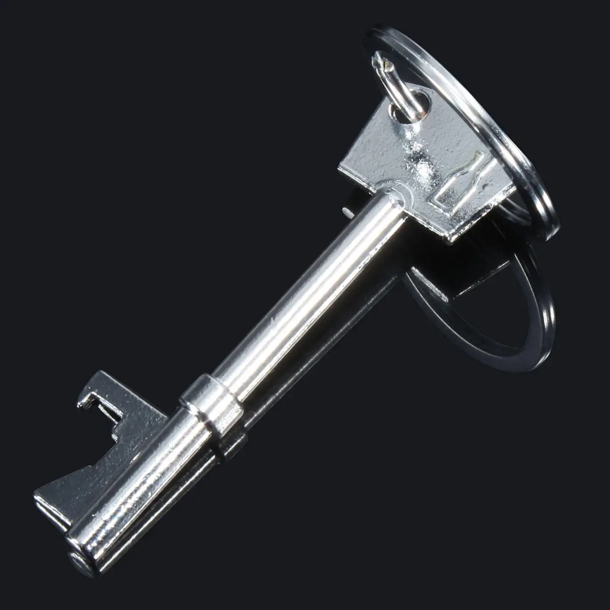 Key Shaped Opener Ring Keyring Chain Keychain Metal Beer Bar Tool