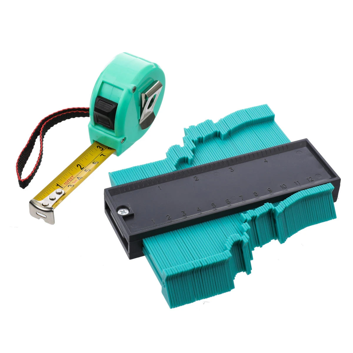 Radio Ruler Contour Shaper | 0-130mm Taper Ruler with Tape Measure