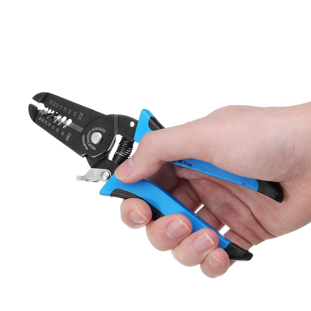 BERENT BT1151 Wire Stripper Plier | 10-22AWG 0.6-2.6mm | Hardened Steel