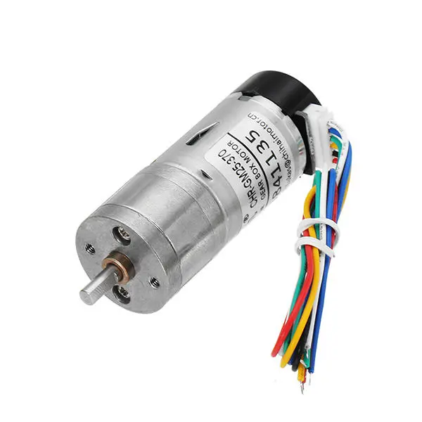 CHIHAI MOTOR DC12V 350RPM Encoder Gear Motor with Protective Cover