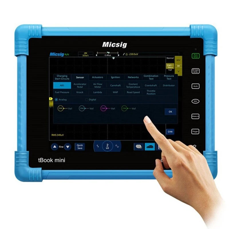 Micsig ATO1102 100MHz Tablet Oscilloscope | 2CH Handheld Automotive Scopemeter